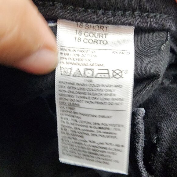 Old Navy Jeans Womens 18 Petite Black Stretch High Rise Curvy Straight - Picture 11 of 13